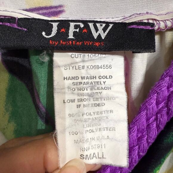 JFW Purple Floral Maxi Dress Sz S - Picture 5 of 10